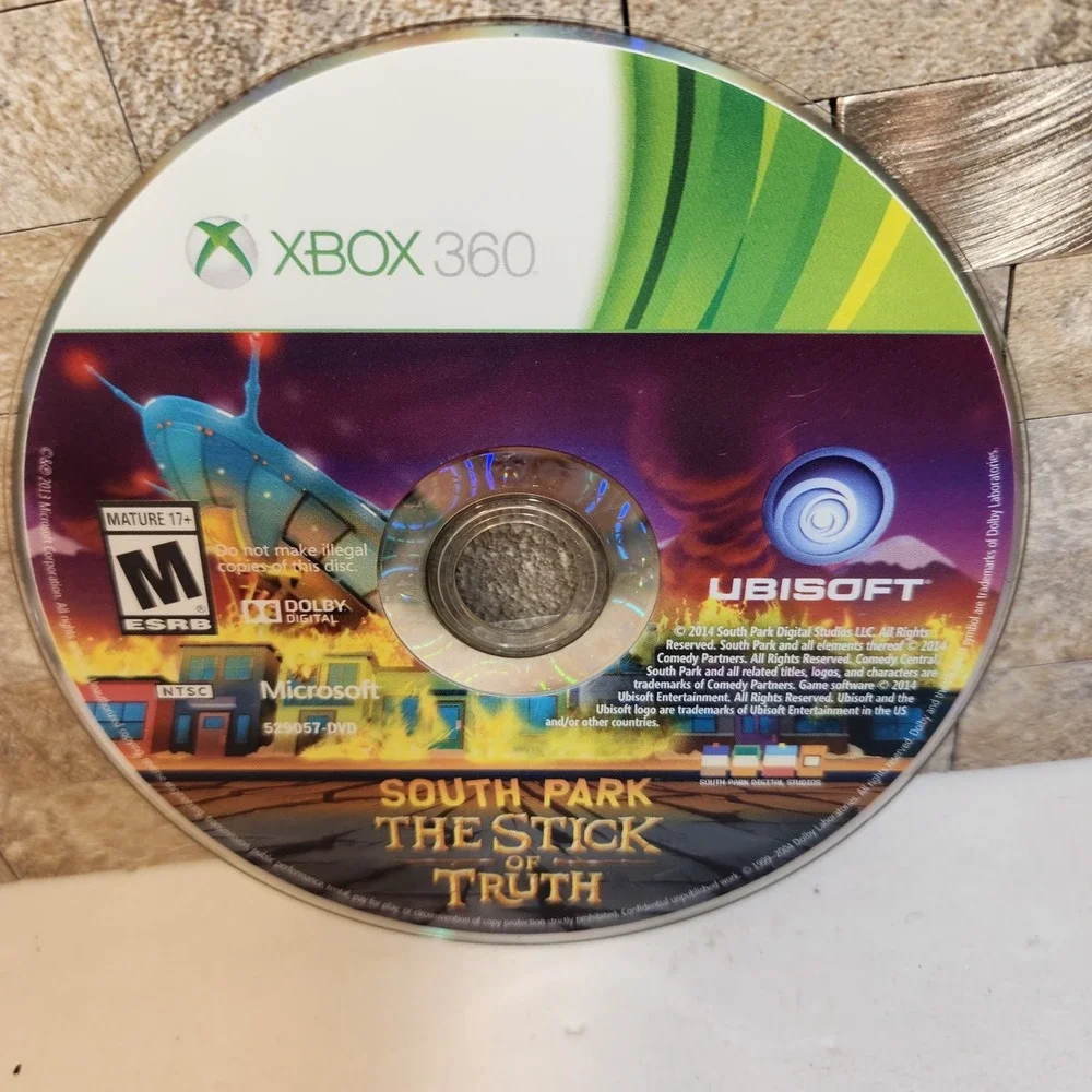 South Park The Stick of Truth Xbox 360 Ubisoft RPG Game Disc Only NTSC M Rating